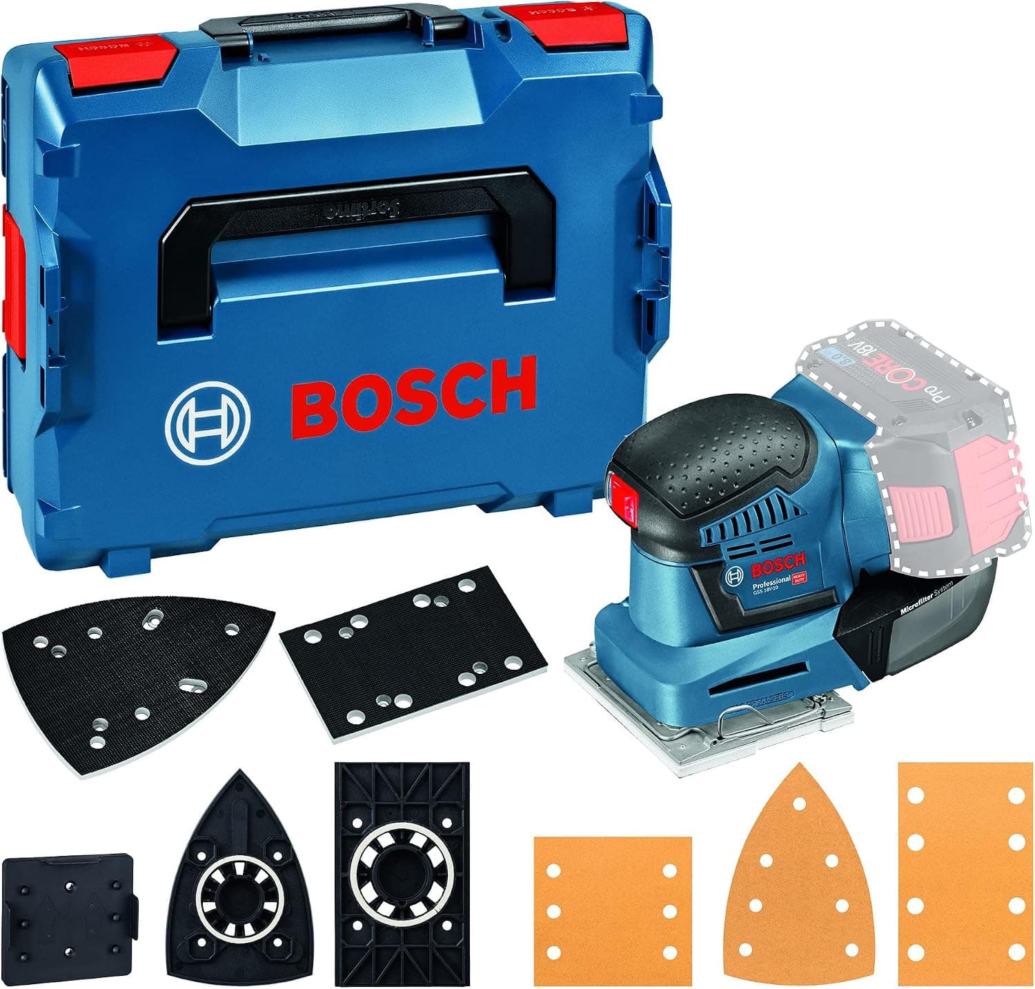 Comprar Bosch GSS 18V-10 Lijadora Orbital a Batería Professional (sin batería ni cargador)